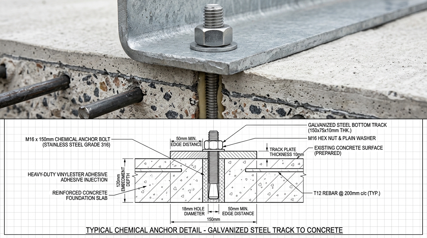 Foundation Reaction Anchor Bolt Interface Plan