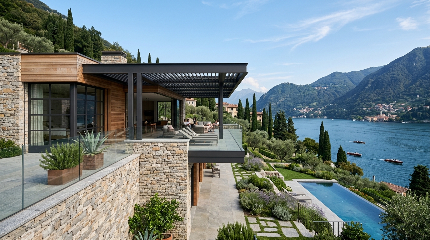 Italy Lake Como & Sardinia Steel Villas